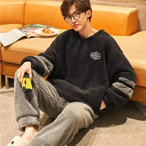 楽天市場 パジャマ メンズ 冬用 ルームウェア メンズ 長袖 もこもこ パジャマ メンズ 秋 冬 ブランド おしゃれ パジャマ メンズ モコモコ ルームウェア メンズ 裏起毛 パジャマ メンズ スウェット 部屋着 セットアップ フリース あったか おすすめ ふわもこ ファッション