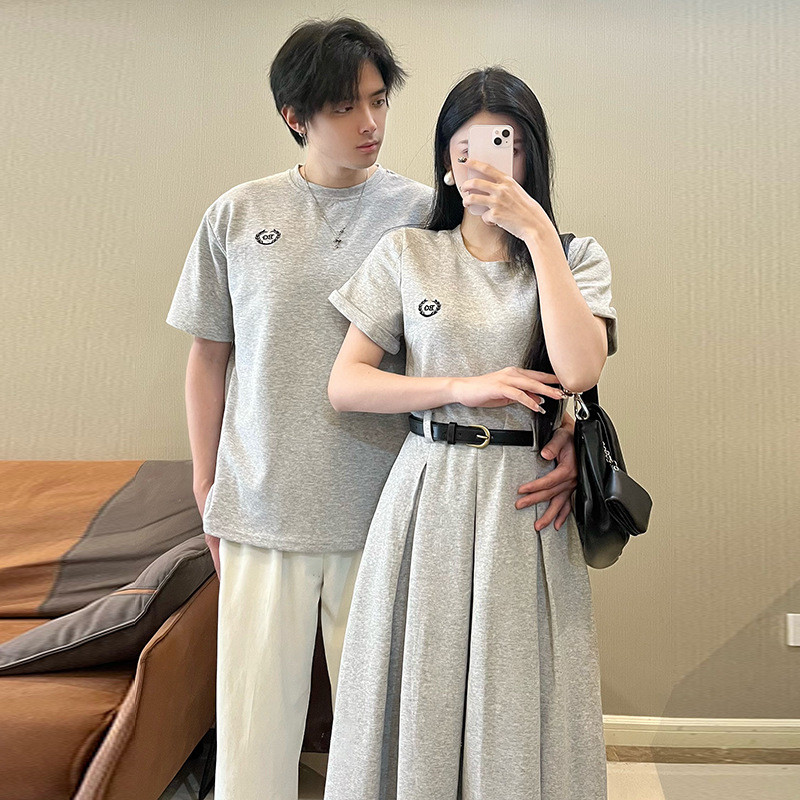 カップル春夏服ペアtシャツメンズ半袖レディースワンピースブランドペアルックカップルtシャツおしゃれ mka2t0167_01.jpg