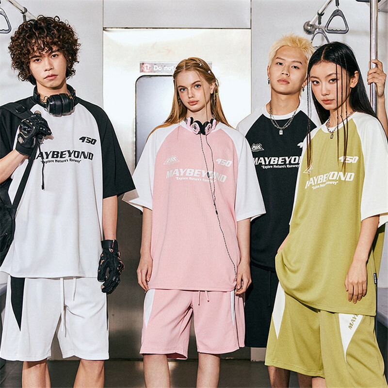 【楽天市場】カップル ペア 2点セット ブランド tシャツ 軽量 レトロ セットアップ ゆったり 半袖トップス ペアルック カップル 春夏 服