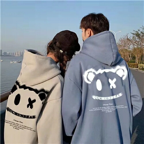 ペアルック パーカー ブランド カップル お揃い 服 レディース おしゃれ 春 トレーナー 韓国 大きいサイズ リンクコーデ 冬 プレゼント コーデ メンズ かわいい 秋 裏起毛なし 人気 裏起毛あり 新発売