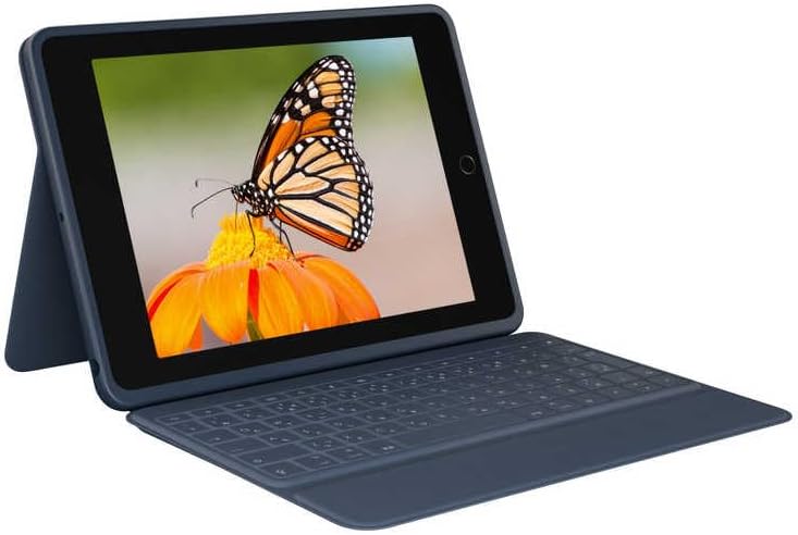 ロジクール 10.2インチ iPad(第8/7世代)用 キーボード一体型ケース RUGGED COMBO 3 日本語配列 クラシックブルー iK1054RE｜MK2マーケット