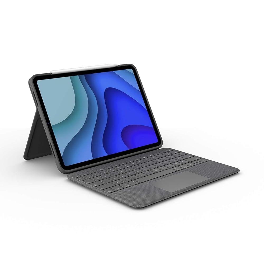 ロジクール iPad Pro 11in 第4時人 第3時人 第2時人 第1時人 相応う 貨物自動車パッド付き添い人 鍵盤容れもの Folio Touch iK1175BKA 英語申し合わせ 薄型 国内定め事品