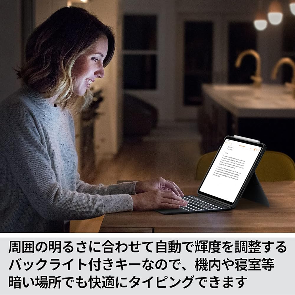 ロジクール Logicool iPad Air 10.9インチ 第5世代 第4世代 キーボード一体型ケース Combo Touch iK1095GRAr 日本語キーボード オックスフォードグレー