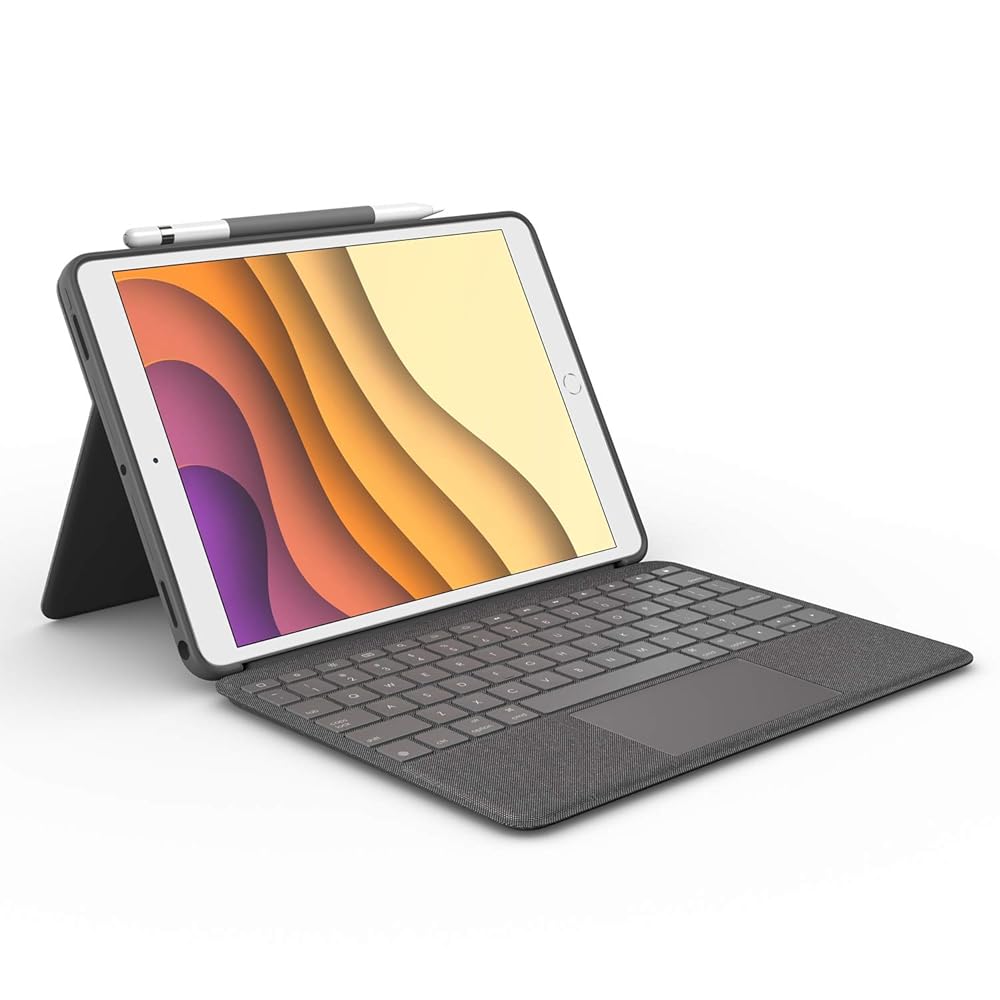 ロジクール iPad Air 第3世代 iPad Pro 10.5 インチ 対応 トラックパッド付き Combo Touch iK1093BKA 英語配列 薄型 バックライト付き 国内正規品