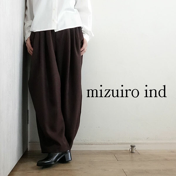 楽天市場】【2025春夏新作】ミズイロインド mizuiroind サテンワイド