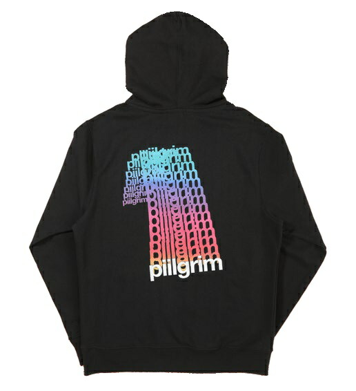 piilgrim ピルグリム パーカー フーディー スウェット ブラック 黒 メンズ レディース ユニセックス VHS HOODIE ルームェアにも 送料無料 バックプリント ビデオ
