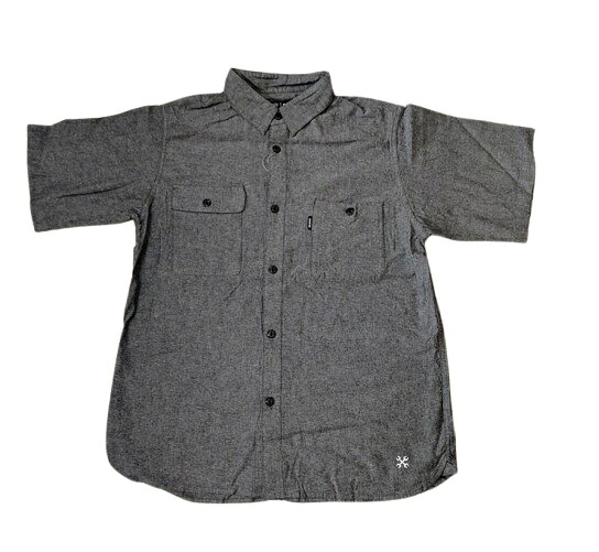 BLUCO ブルコ 半袖 細工物ティーシャツ シャンブレーシャツ 黒いこと CHAMBRAY WORK SHIRT S/S メンズ 細工物 表どおり 心地好い 自動二輪車 貨物輸送無料