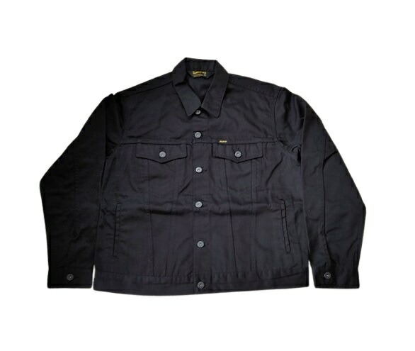 セール BLUCO ブルコ トラッカージャケット TRACKER JACKET メンズ ブラック 黒 春 秋 冬 ワーク ストリート カジュアル アメカジ バイク 3rdタイプ 送料無料｜MK CLOTHING STORE