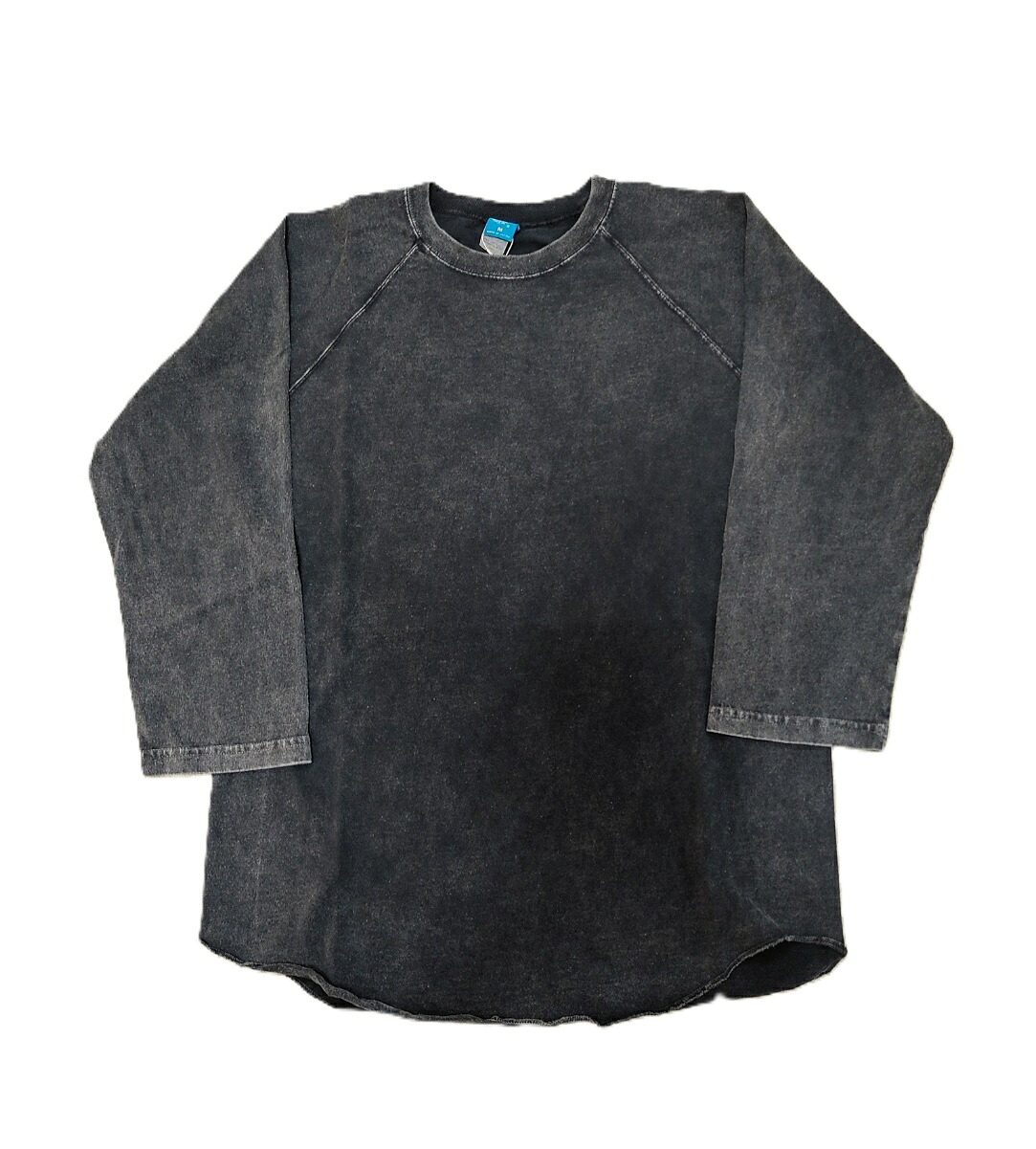 Good On グッドオン ベースボールＴシャツ ブラック 黒 VINTAGE DYE メンズ トップス カットソー 七分袖 ラグラン 無地 シンプル ストリート GOLT-601VD 送料無料
