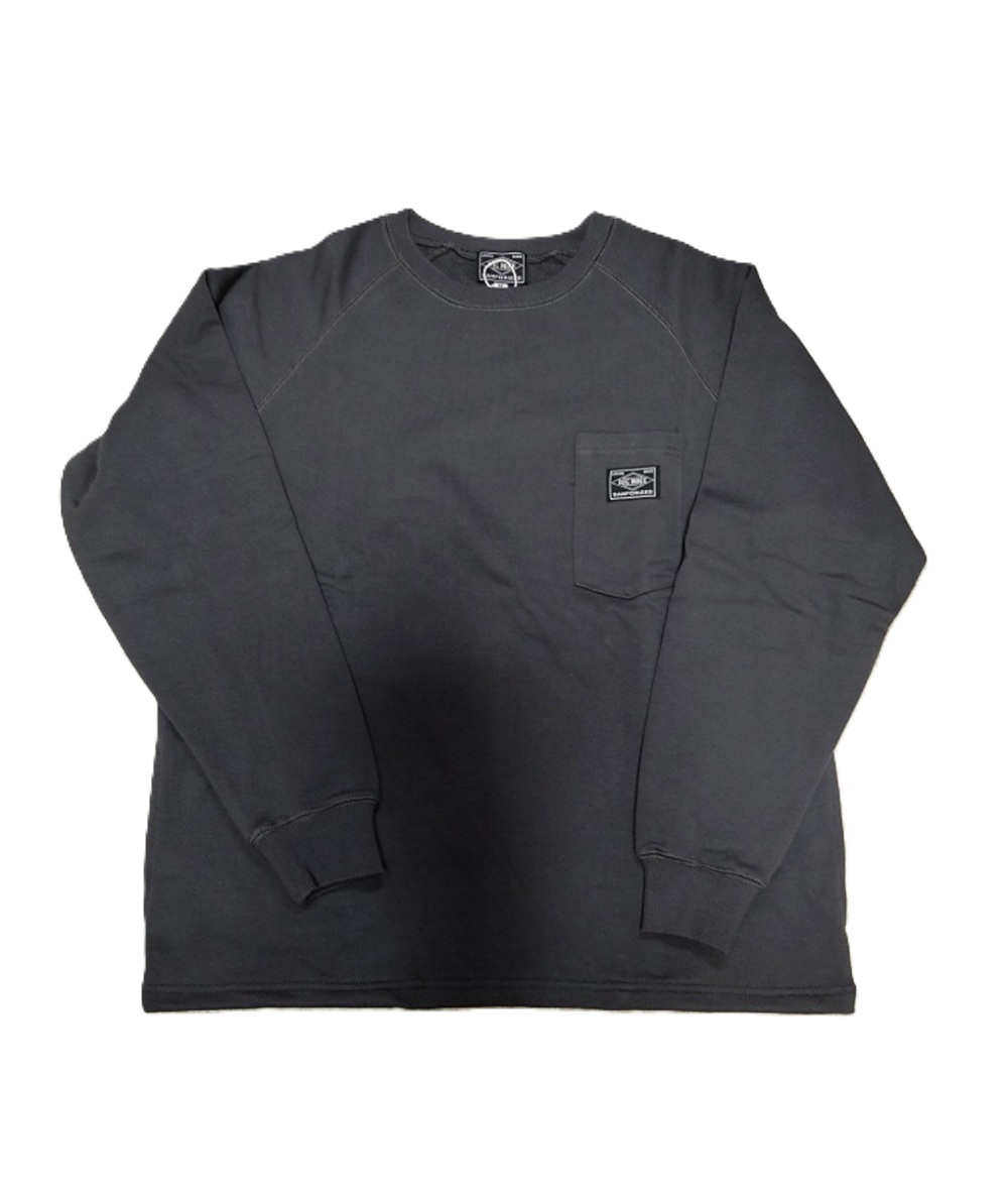 BIG MIKE ビックマイク サングラス 3ポケット クルーネック スウェット トレーナー SUMI ブラック系　Sunglasses 3 Pocket Crew Sweat 102617008 送料無料