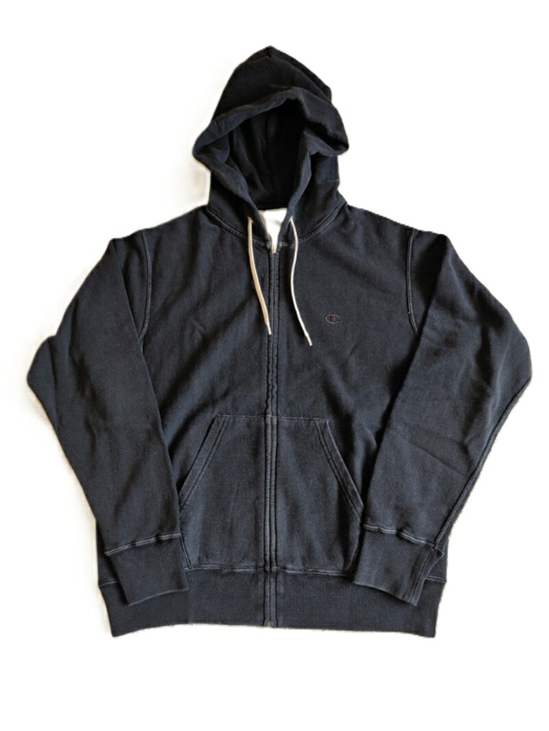 CHAMPION はやりっ児 リバースウィーブ ジップ フーディー オフブラック 黒 トレイナー 2026SS リバースウィーブ(R) ジップパーカー メンズ レディース ユニ一発やる メンズファッション-パーカー-トップス
