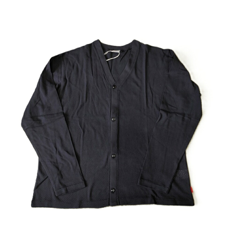 Healthknit 健全さ編み物 U.S.綿織物メッシュ ジレー長袖 黒いこと 黒 メンズレディース ユニ一発やる 550 2026春夏