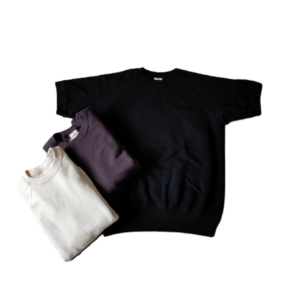 TWO MOON トゥームーン 半袖流汗 調教師 30/10 吊り編み 裏未起毛 パイル完成 ラグラン 10248 Short Sleeve Sweatshirts 定番色つや 貨物輸送無料 07 Kinari/73 Charcoal/79 Black