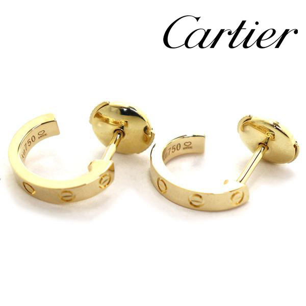 ■Cartier■カルティエ LOVE STUD ピアス ホワイトゴールド カルティエ CARTIER ラブ ピアス 18金 K18ホワイトゴールド ユニ