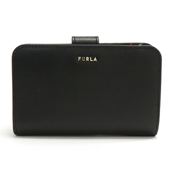 フルラ 二つ折り財布 レディース FURLA Wallet BABYLON M COMPACT WALLET バビロン NERO×TONINERO  ブラック PCX9UNO BX0609 1002S 超安い