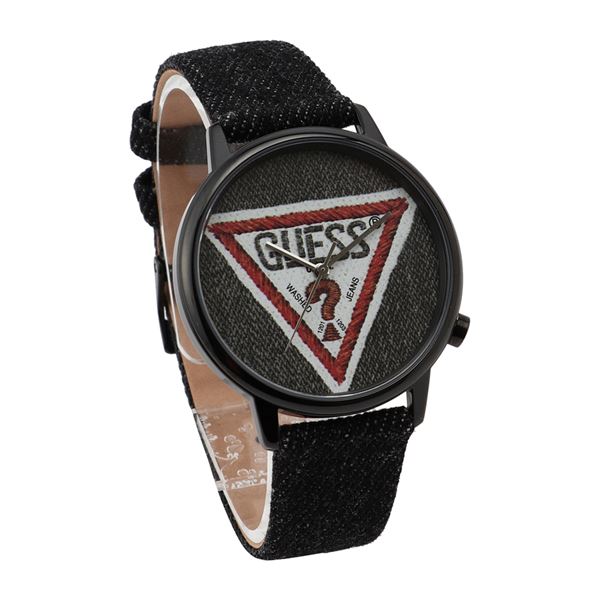 楽天市場 ゲス 腕時計 メンズ レディース Guess オリジナルズ ブラック 時計 デニム レザー V1014m2 送料無料 ギフト プレゼント 男性 女性 誕生日 Mkcollection