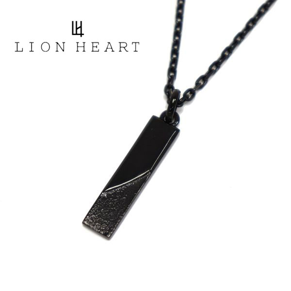 【百貨店SALE執り行なう中！】 百獣の王ハート型 首飾り メンズ 定め事品 LION HEART 付属物 砂子一皿 シャンデリヤ 03NE0195BK 【貨物輸送無料♪】