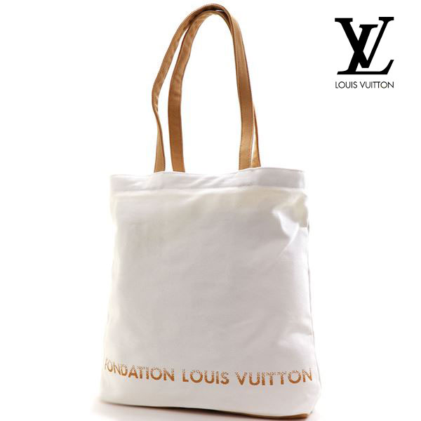ルイヴィトン トートバッグ メンズ レディース 美術館限定 フォンダシオン LOUIS VUITTON ジッパー付きポケット ホワイト 2000000020358 【送料無料】 |MKcollection