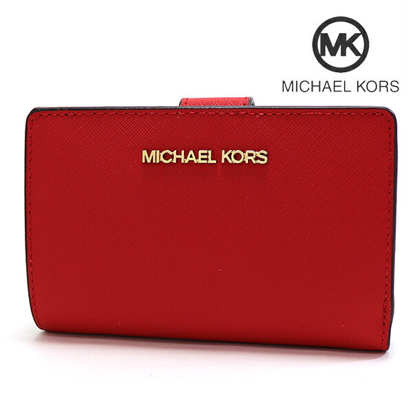 【お買い物マラソンセール!】 マイケルコース 二つ折り財布 レディース MICHAEL KORS Wallet ブライトレッド 35F7GTVF2L BRIGHT RED 【送料無料♪】 ギフトラッピング無料|MKcollection