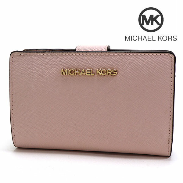 【百貨店SALE執り行なう中！】 マイケル教育課程 二つ折り銭入れ レディース MICHAEL KORS Wallet サクラ色系 35F7GTVF2L PWDBL 【貨物輸送無料♪】  ギフトラッピング無料
