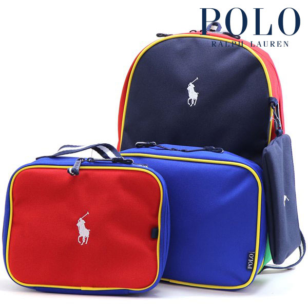 【お買い物マラソンセール】 ポロ ラルフローレン リュック ランチバッグ ポーチ付き レディース メンズ Polo Ralph Lauren バックパック バッグ 9AR077 E69 【送料無料】