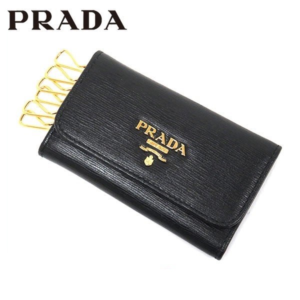 プラダ キーケース メンズ レディース ディーゼル Prada トリーバーチ トレーサー 6連 Nero ブラック 1pg222 2ezz F0002 当店全品送料無料 Mkcollection 新品 Prada キーケース 小物 人気