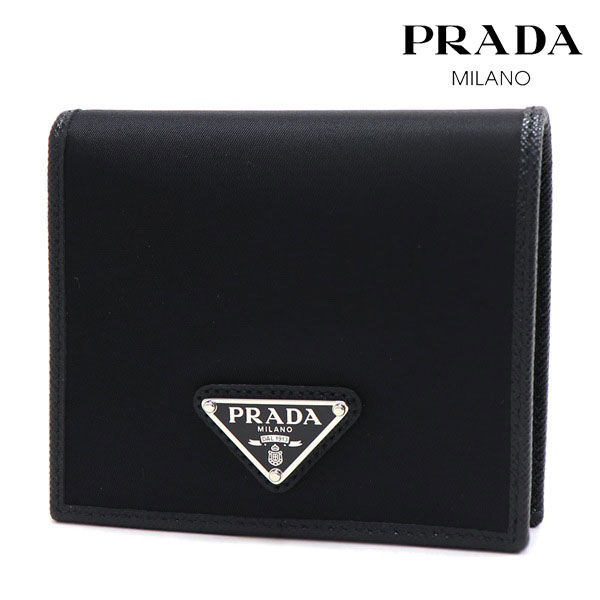 【大注目】PRADA◆ラージ レザー ウォレット 三角モチーフ ロゴ Prada Triangle Logo Rectangle Wallet | Black | FARFETCH