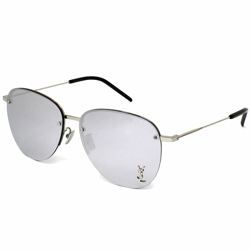 サンローラン サングラス メンズ レディース SAINT LAURENT Sunglasses アジアンフィット シルバー SL328KM-002 【送料無料♪】 |MKcollection