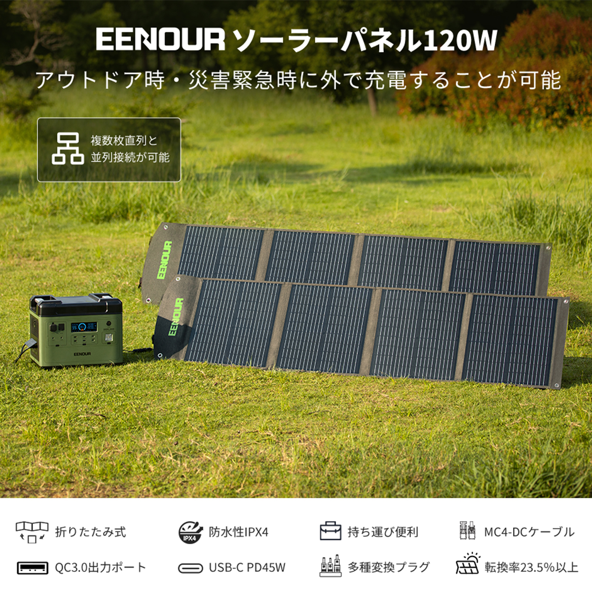 NECESPOW 太陽光コネクタ 16AWG太陽光充電ケーブル ソーラーパネル