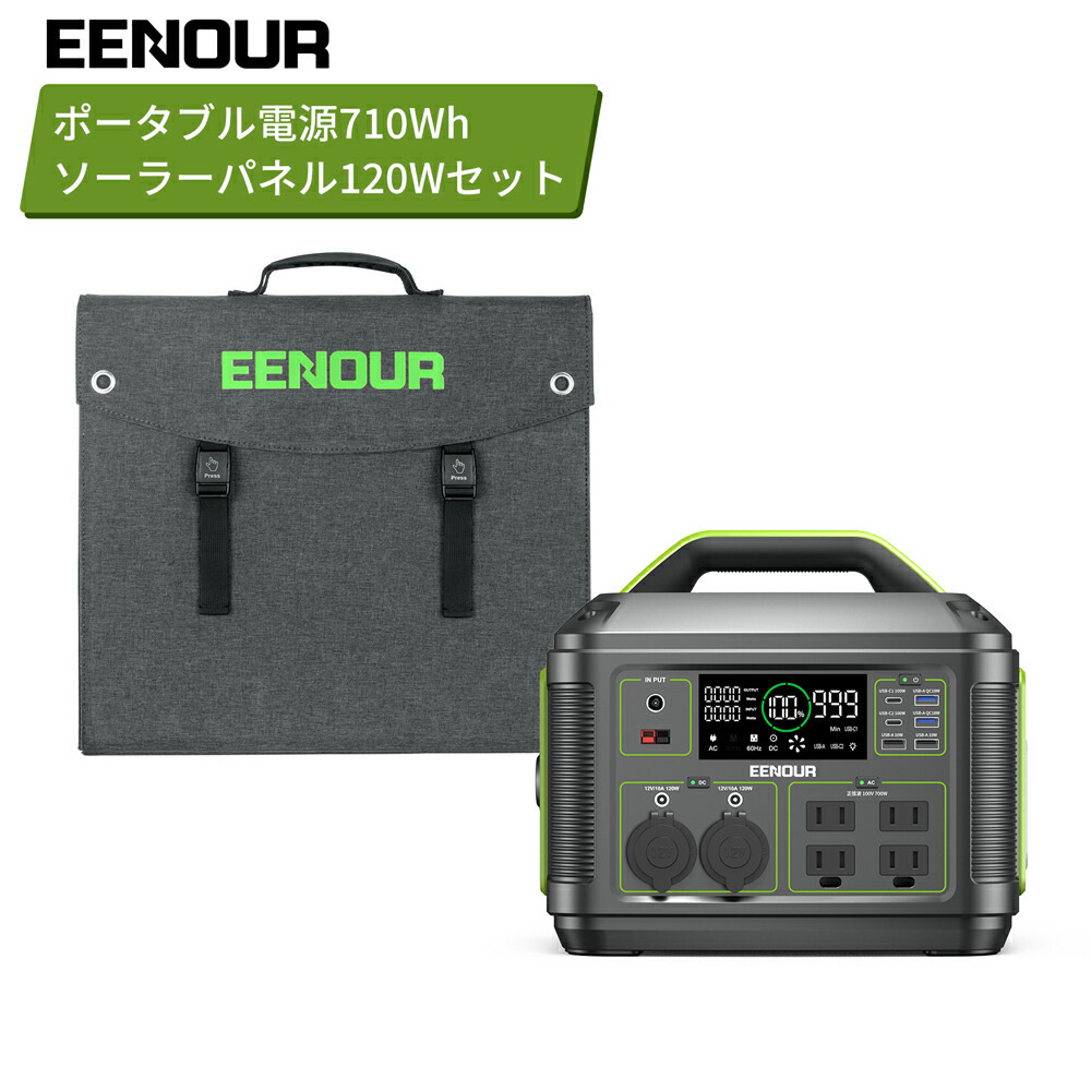 楽天市場】【10時～限定ポイント２０倍】EENOUR P200 ポータブル電源 200W 200Wh 54000mAh ポータブル電源 持ち運び  キャンプ 車中泊 車載 蓄電池 ポータブル発電機 軽量 ミニ コンパクト 小型 防災 家庭用 非常用 急速充電 ソーラーパネル 別売  ポータブルバッテリー ...