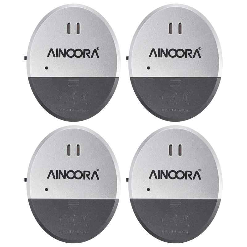 AINOORA ガラスブレークセンサー 4個容器に並べる 130DB 大音の大きさ車窓振りまわす目覚まし時計 押し込み強盗出しゃばる者さぐり当てる器 屋内/住みか/執務室/アパルトマン/RV心丈夫さ用 しろがね色+黒いこと。