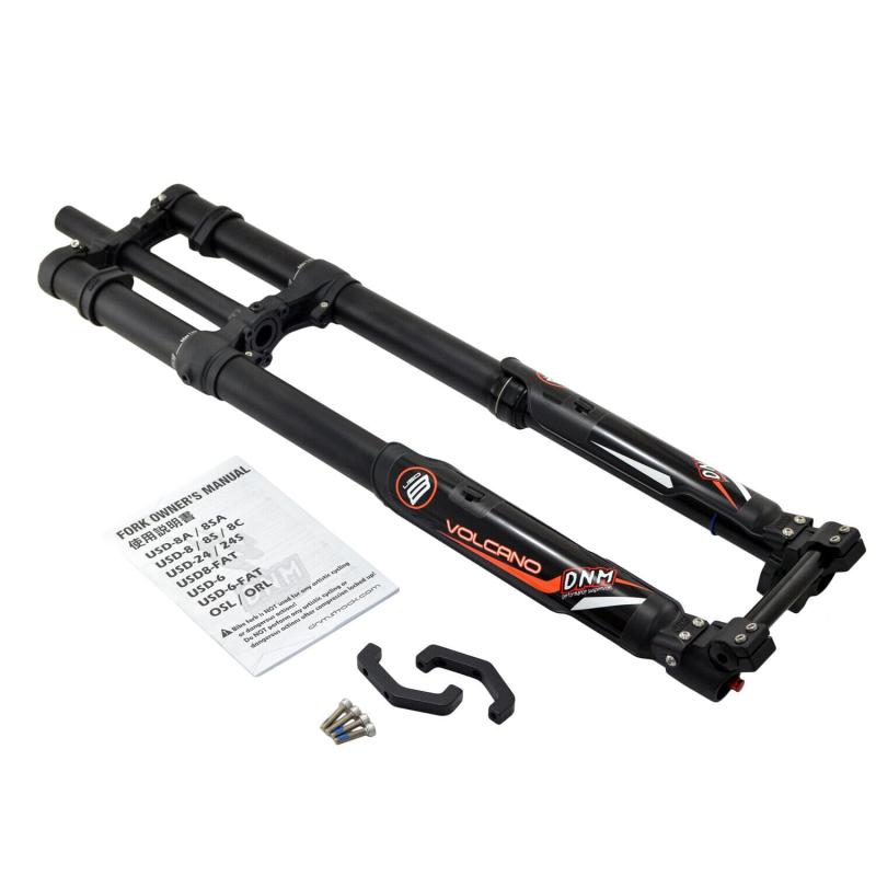 DNM USD-8S Suspension Fork Downhill DH MTB Air 1-1/8\u0026quot; 203mm 20mm Axle 26\u0026quot; 27.5\u0026quot;, Black, ST2561