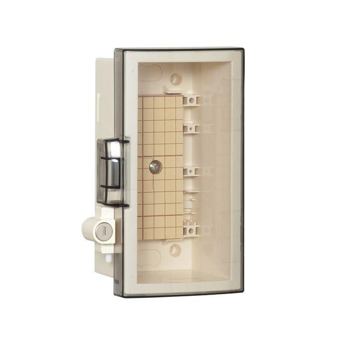 河村電器 プラボックス ABS樹脂製 スモークアクリルドア付 シリンダーキー付 ボデークリーム色 SPNK 5035-20T