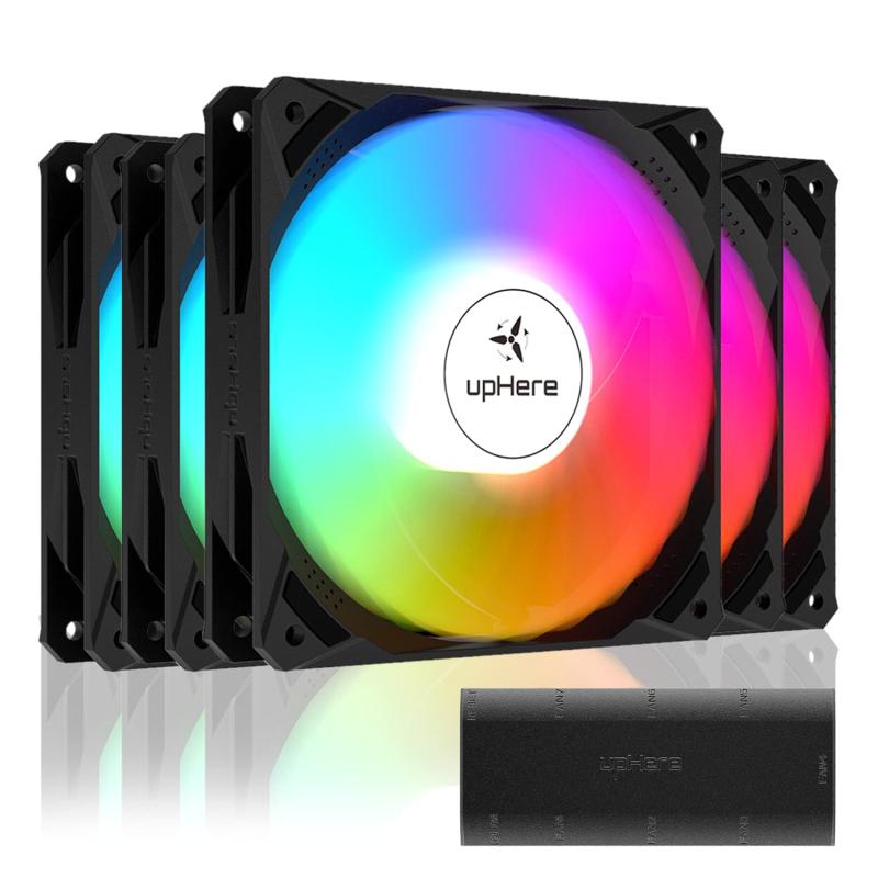 Novonest ARGB PCケースファン 120mm 静音 高性能 冷却ファン RGB ファン ledファン PWM 4PIN PC パーツ ファン