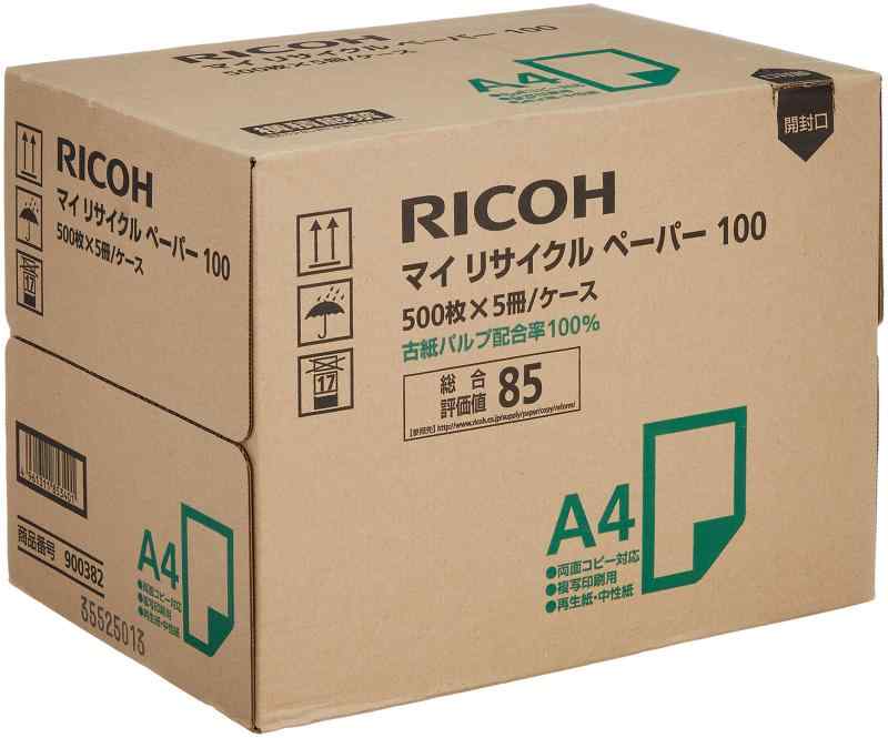 リコー マイリサイクルペーパー100 A4 T目 1ケース(500枚×5) 900382 parent