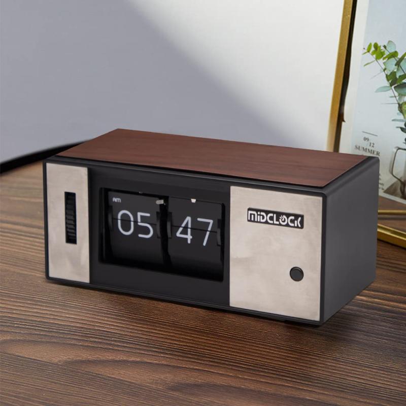 Valour Doer フリップクロック パタパタ時計 レトロモダン LEDユニックデザイン置き時計 創造的な飾りもの フリップ時計 デスク 誕生日プレゼント 彼氏友達贈り物