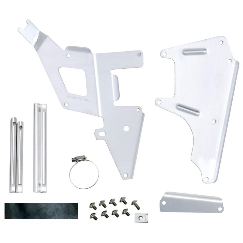 ジータレーシング(ZETA RACING) ラジエターガード CRF250L/L(S)/RALLY/RALLY(S)(MD47) '21-25 板厚3mm 補強リブ 衝撃保護 ラジエターブレース ダートフリーク Dirtfreak F4052