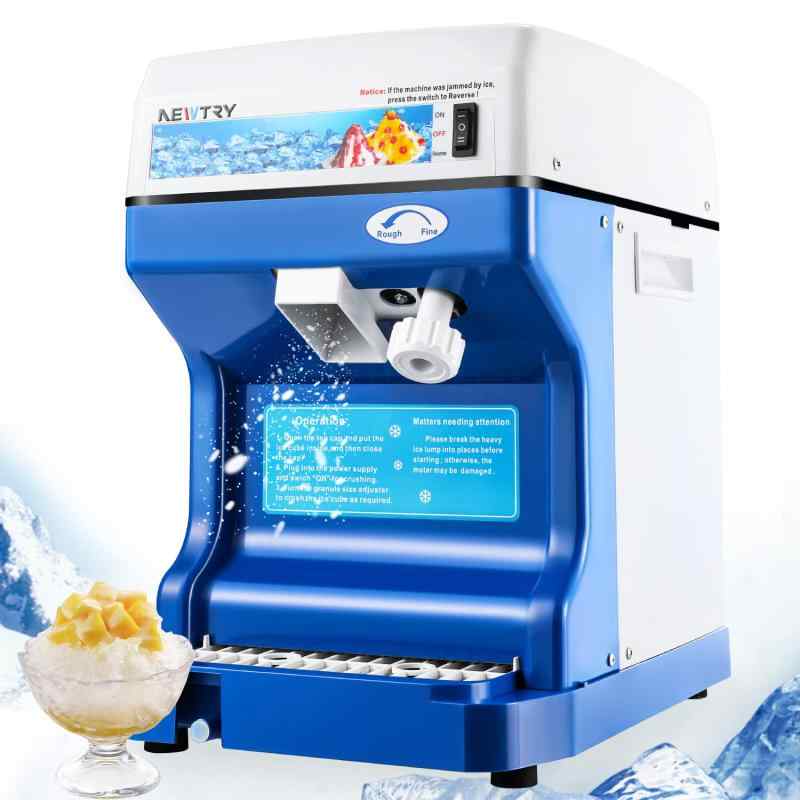 NEWTRY 製氷機 かき氷機 アイスクラッシャー 氷粉砕機 電動 業務用 家庭用 シャーベット スムージー作り 260Ｗ