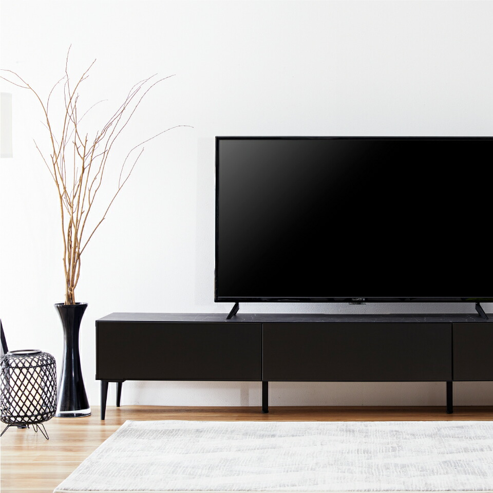 大川家具 モーブル ローボード 国産 テレビボード TV台 大理石調 220cm ...