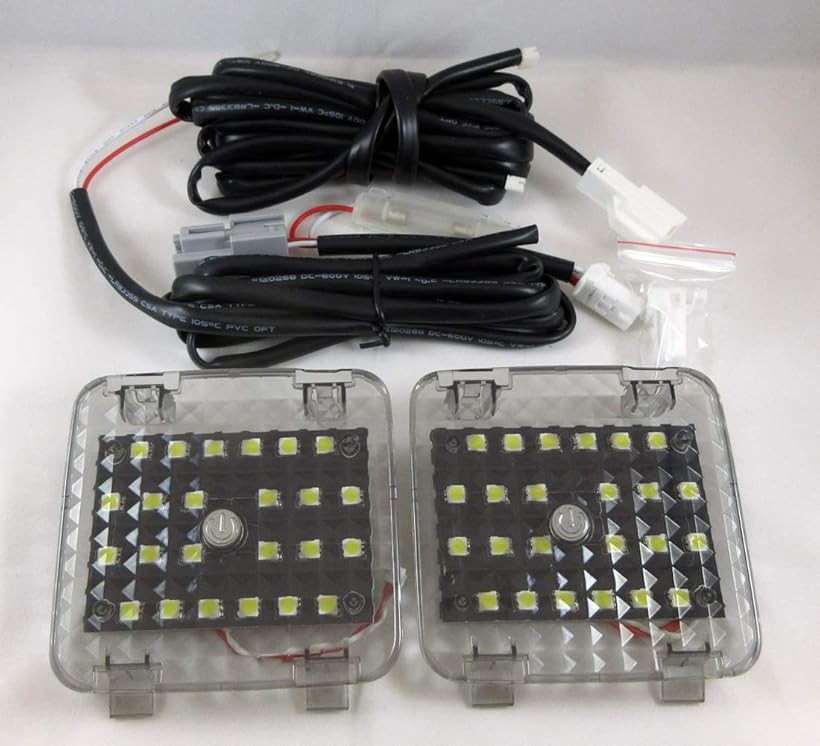 互換品・・ 互換品 アルファード ヴェルファイア 20系 LED ゲージ ラゲッジ 増設ランプ 増設キット トヨタ ランプ内にON/OFFスイッチ付 カラー画像を使った取り付け説明書付