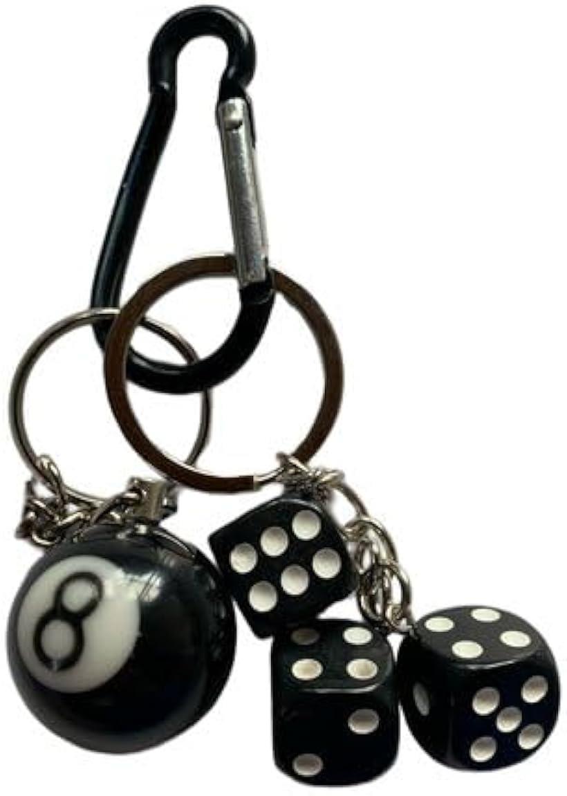 楽天市場】キーホルダーセット ストリート エイトボール ビリヤード