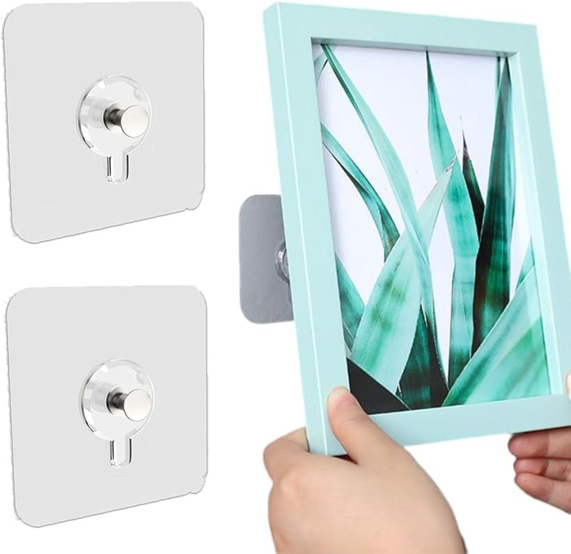 楽天市場】壁掛けフック フォトフレーム 額縁 絵画 飾る 壁に穴を開け