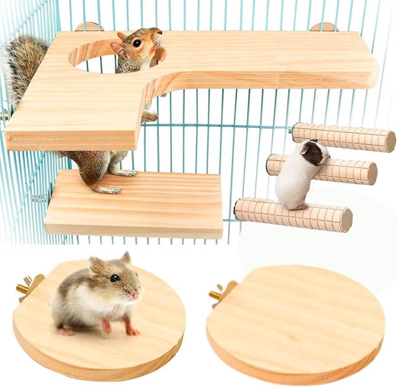 楽天市場】【送料無料】HOTQ ハムスター ステージー ステップ台 木製
