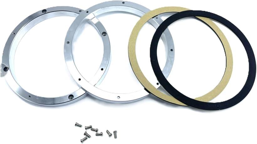 アルミ製　スピーカーアウターバッフル　TOYOTA/NISSAN　6.5インチ アルミ製 スピーカーアウターバッフル TOYOTA/NISSAN 6.5インチ