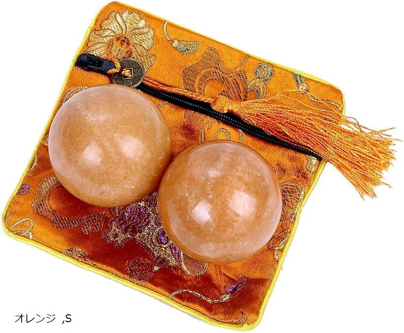 自然石の球体と卵型セット 9個 大理石健身球 たまご型 4色から選べる 健康長寿玉 色選べる ※レター