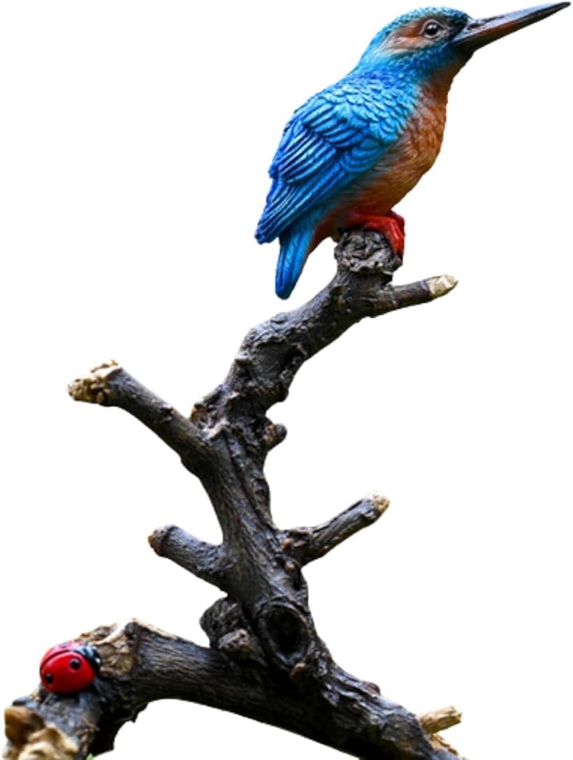 楽天市場】とり 庭 オブジェ 鳥 カワセミ 置物 翡翠 庭に置く動物の