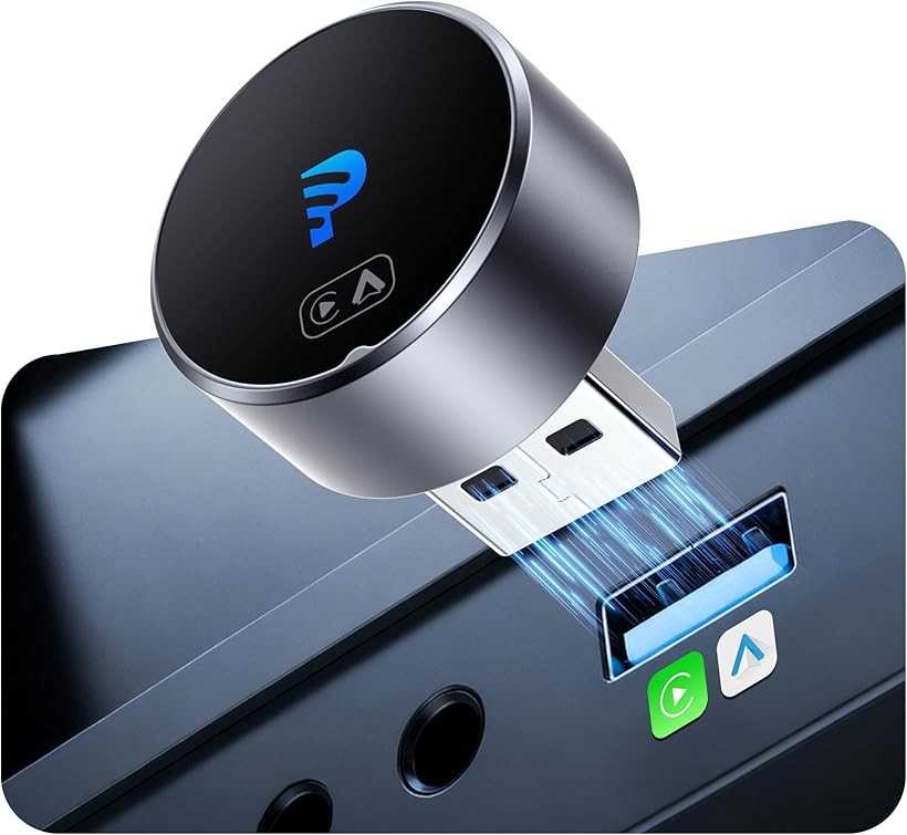 Mini 2.0 ワイヤレスCarPlay Android Auto アダプター 超小型 プラグ プレイ 自動接続 安定高速通信 2025新型 Apple ワイヤレス化・Android