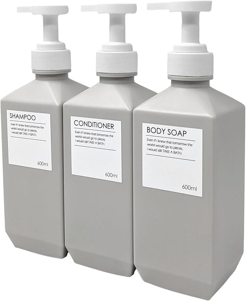 シャンプーボトル 3室シャンプー コンディショナーディスペンサー 300ML 楽天市場】シャンプーボトル 3本セット 詰め替えボトル ディスペンサー