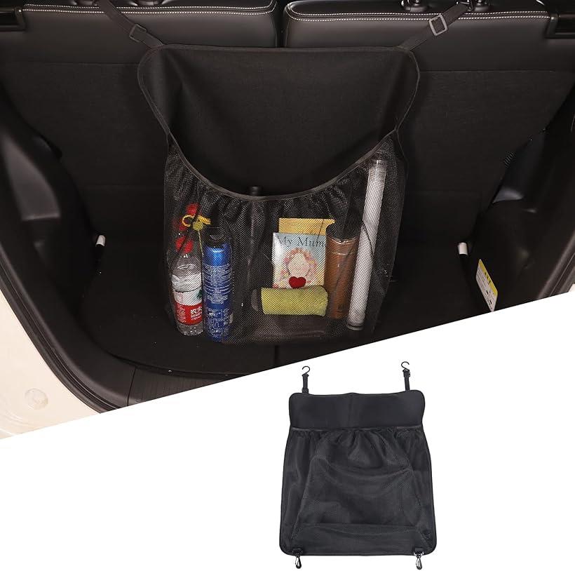 互換品 ホンダ N-BOX JF3 JF4 2017-2021に対応 車の後部座席収納ネットバッグ 車用 収納ポケット 網袋 ネットポケット 収納ボックス