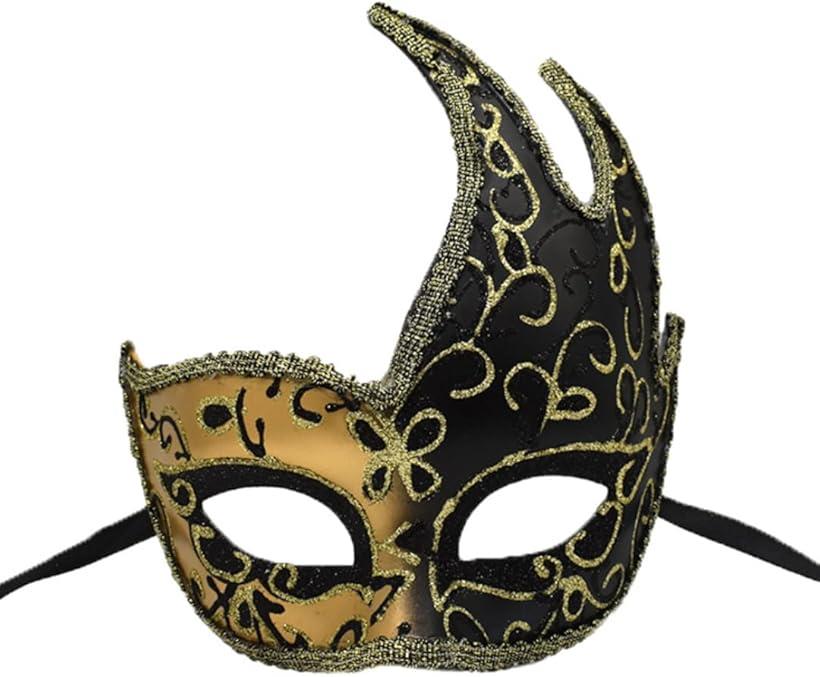 ヴェネツィアン　マスク　仮面 Amazon.co.jp: [AiO JAPAN] ピエロ ヴェネツィアマスク ブラック